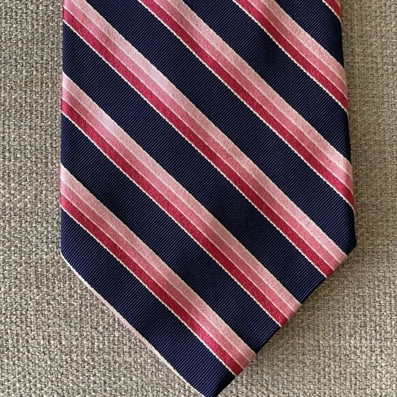 Brooks Brothers Makers Silk & Linen stripe Necktie - Picture 2 of 5